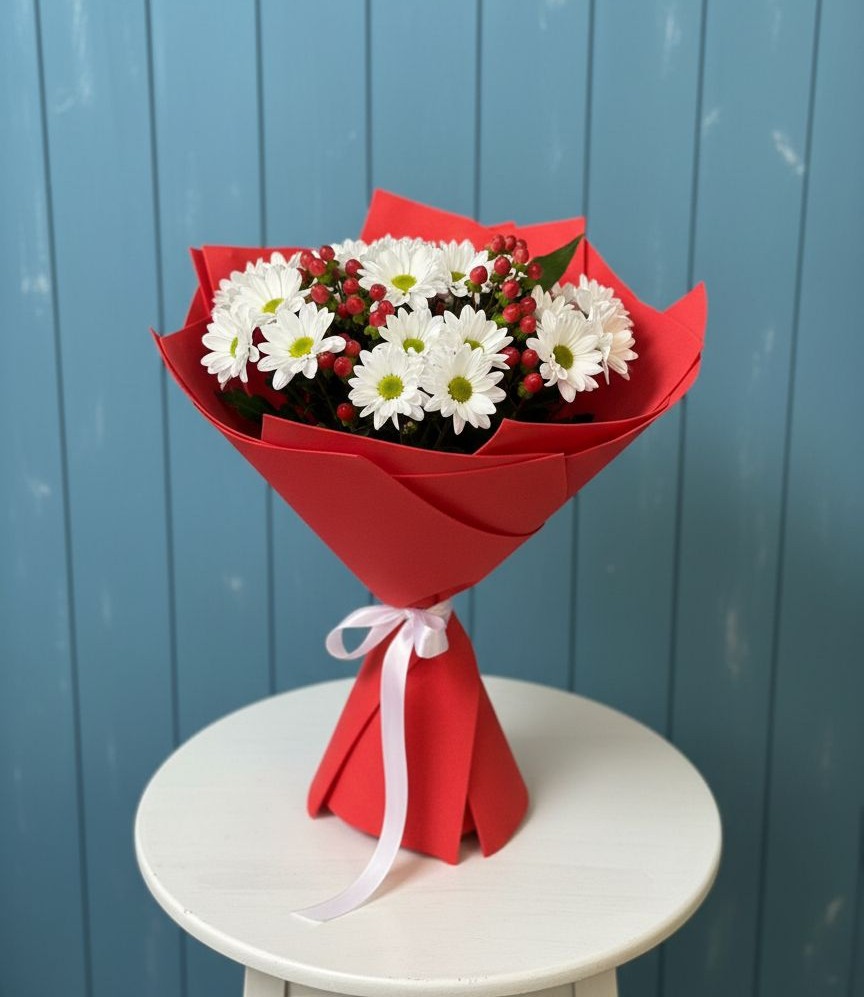 Букет цветов из: Хризантемы в Торопце