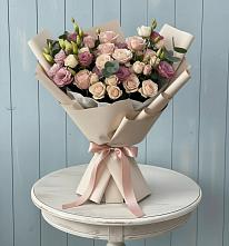 Букет цветов из:  Розы и Лизиантусы #REPLACE_PRED# Торопце