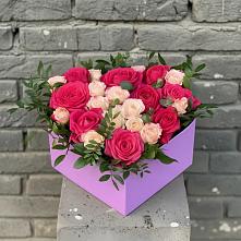 Цветочная композиция из Розы в коробке в Торопце