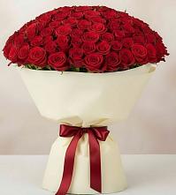 Букет 101 Красная роза Милано в Торопце