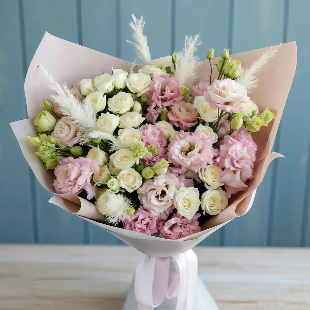 Букет цветов из: Альстромерии и Розы в Торопце