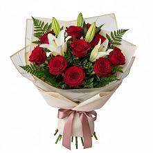 Букет цветов из:  Лилии и Розы в Торопце