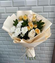Букет цветов из:  Розы и Хризантемы в Торопце