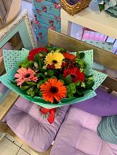 Букет цветов из:  Герберы, Хризантемы и Альстромерии #REPLACE_PRED# Торопце