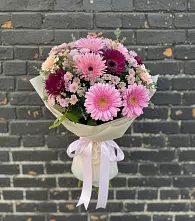 Букет цветов из:  Герберы и Хризантемы в Торопце