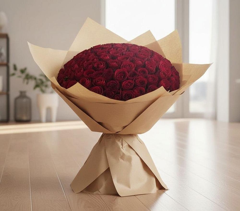 Букет 101 Красная роза в Торопце