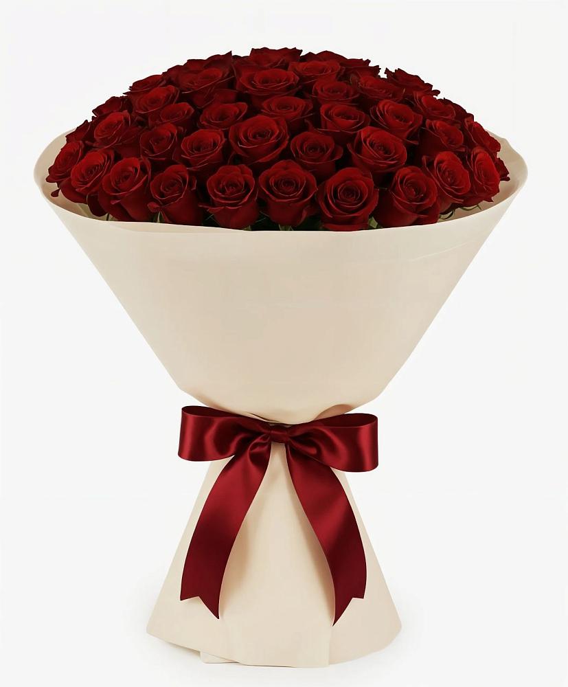 Букет 101 Бордовая роза Блэк Бакарра в Торопце