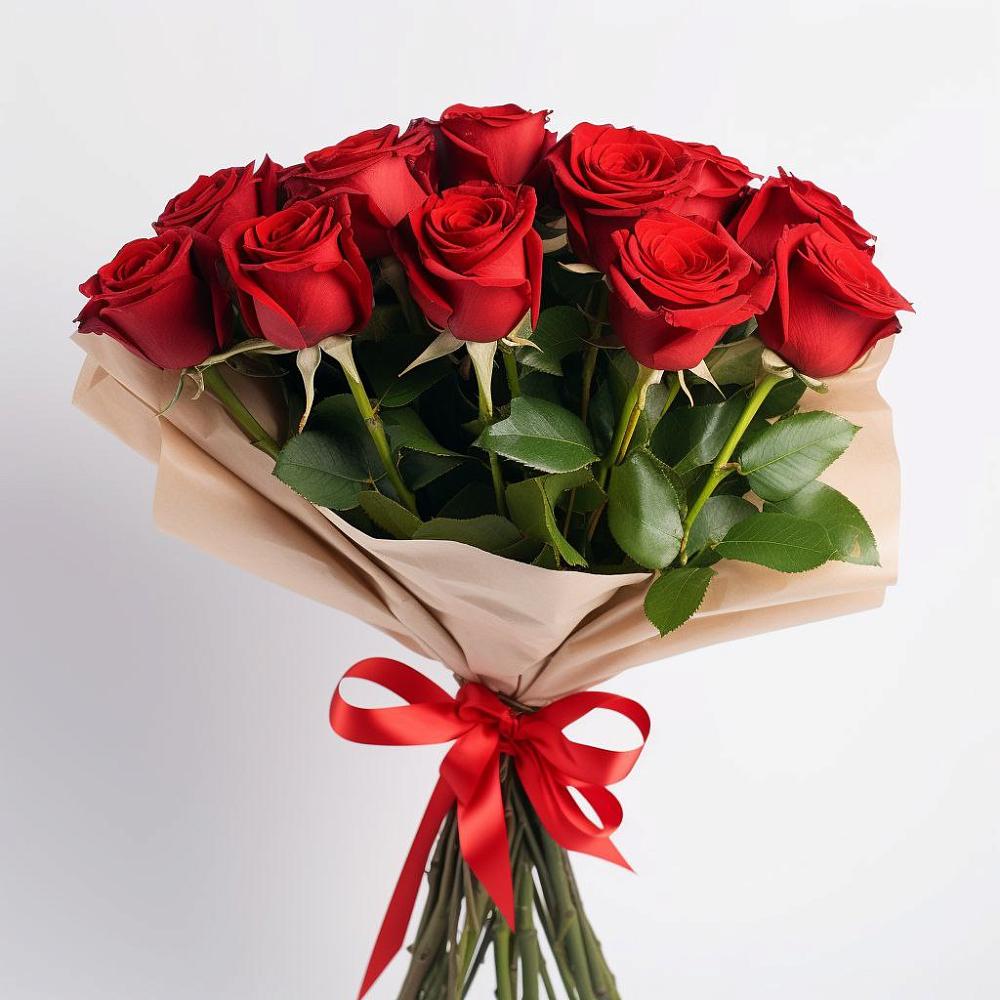 Букет 11 Красных роз Эдлесс Лав в Торопце