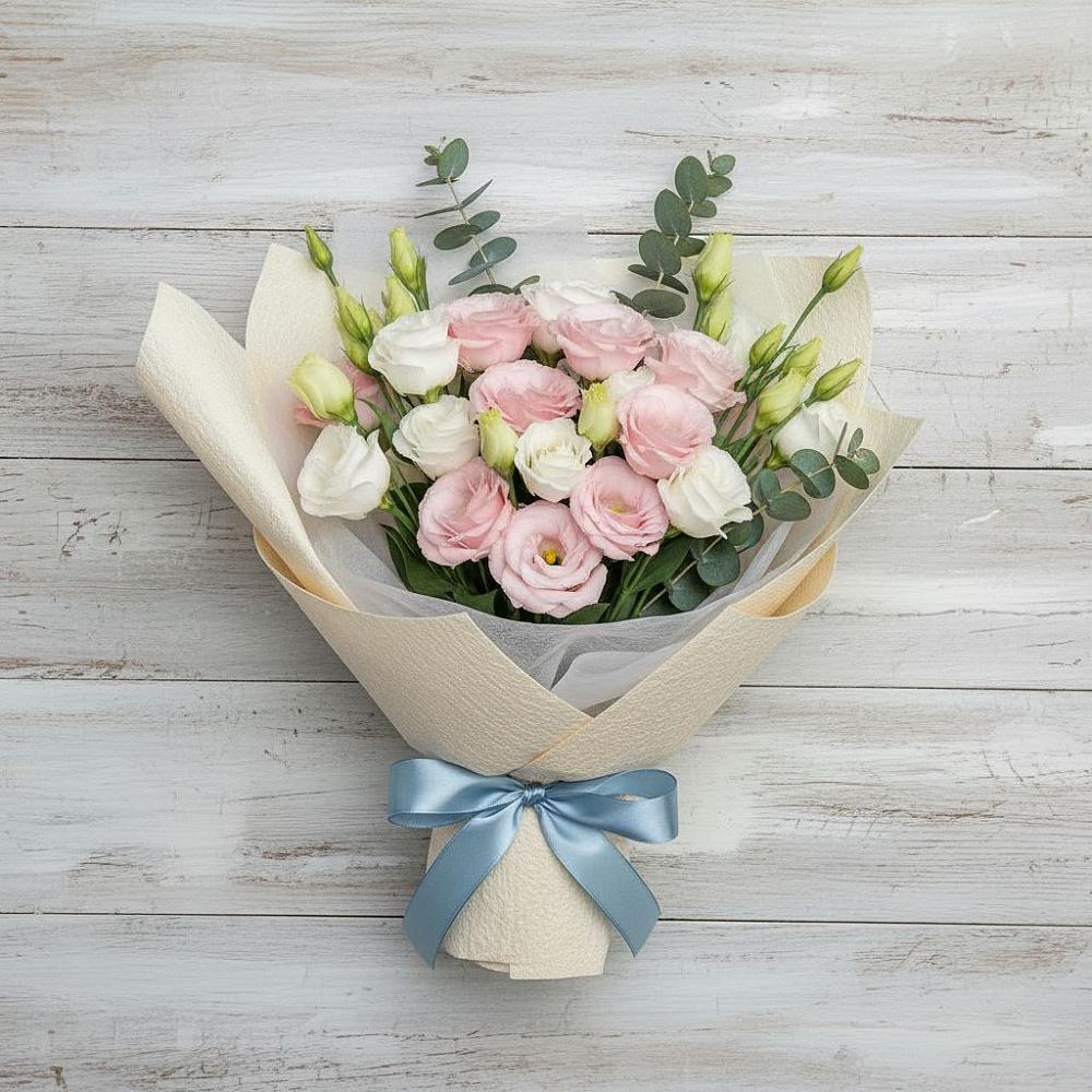 Букет цветов из: Лизиантусы в Торопце